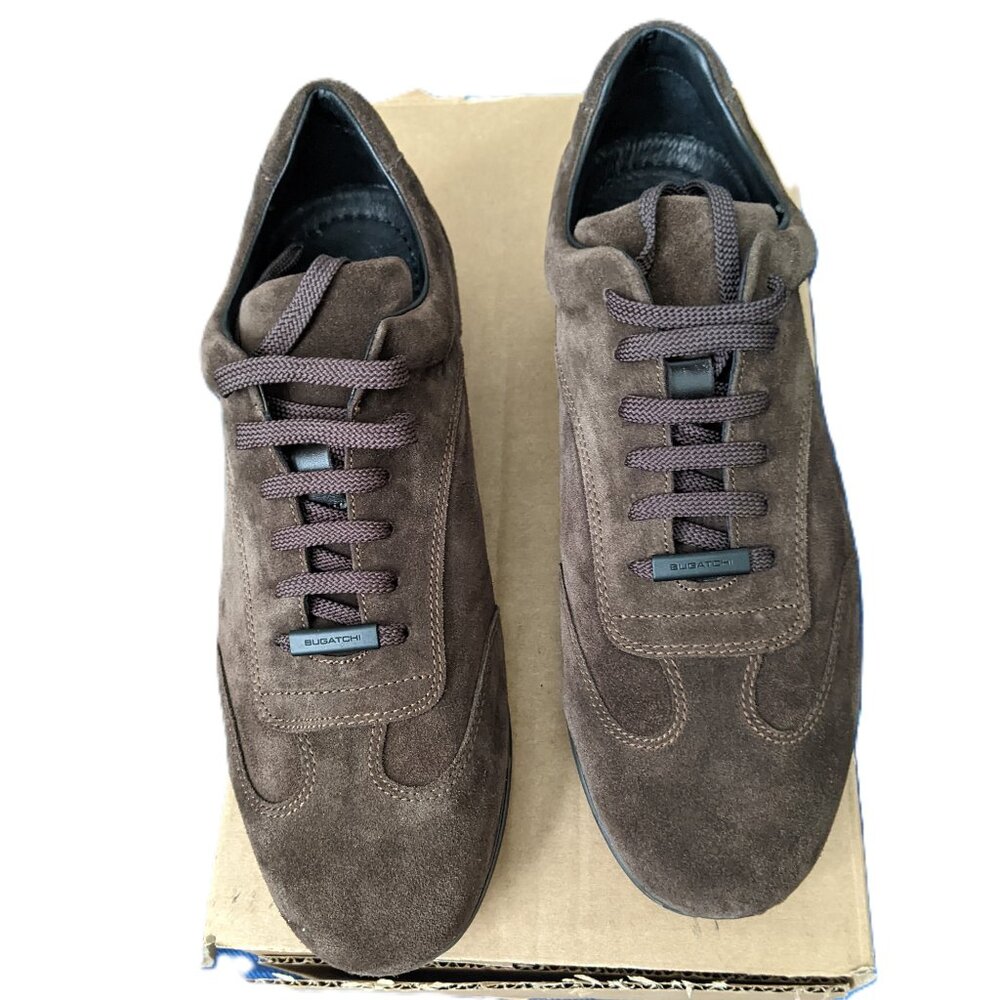 Bugatchi Men's Brown Suede Monte Rosso Sneaker - NWOT Sz 9.5